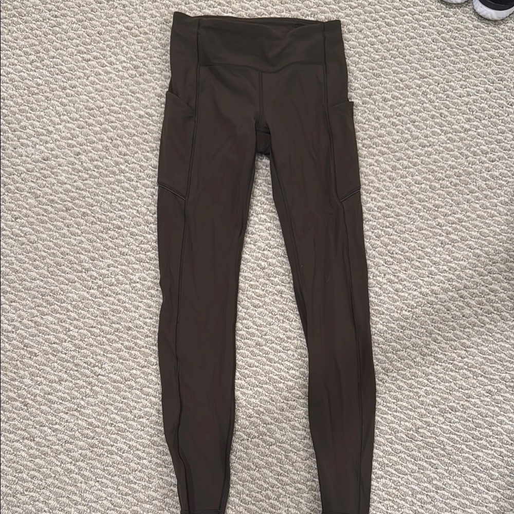 lululemon athletica deep green Leggings